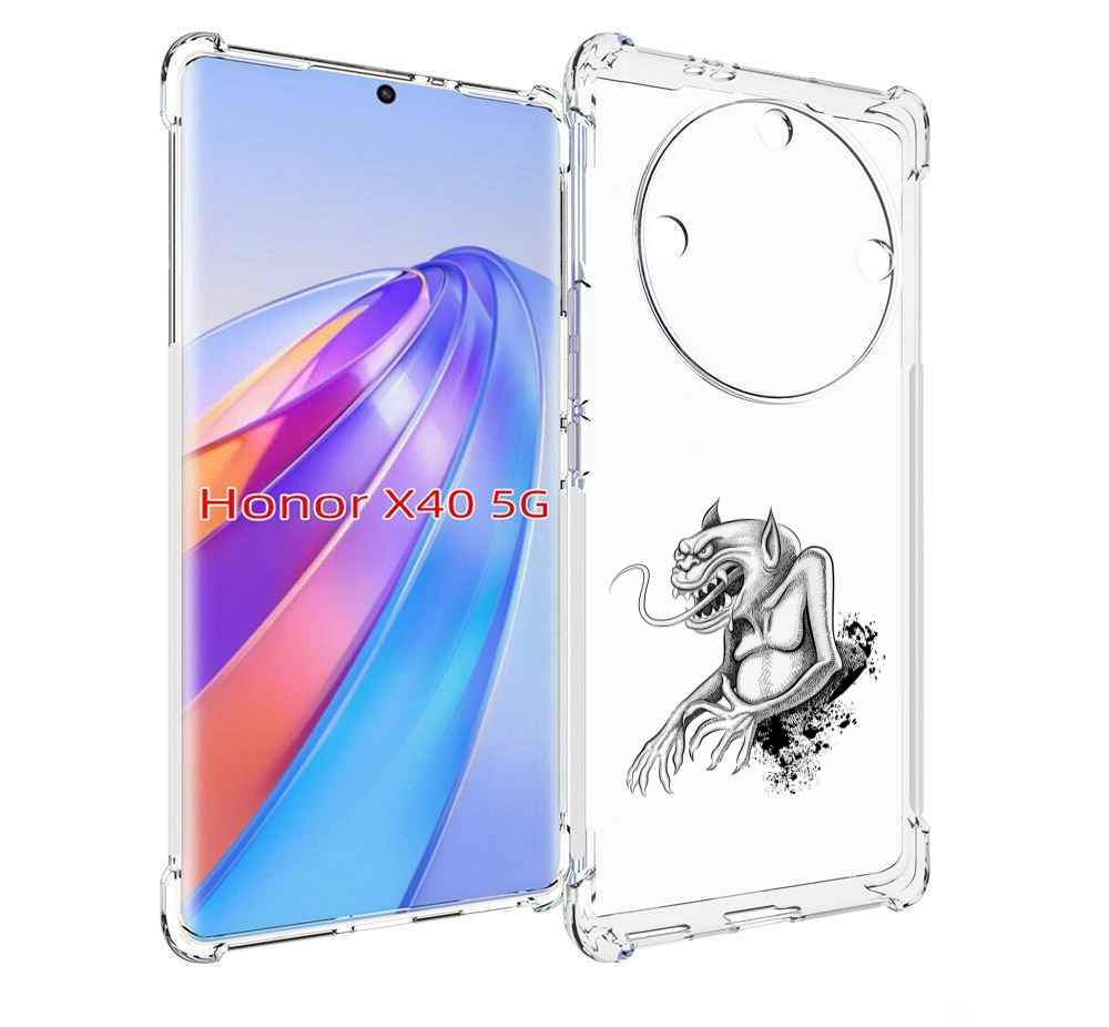

Чехол MyPads чорт для Honor X40, Прозрачный, Tocco