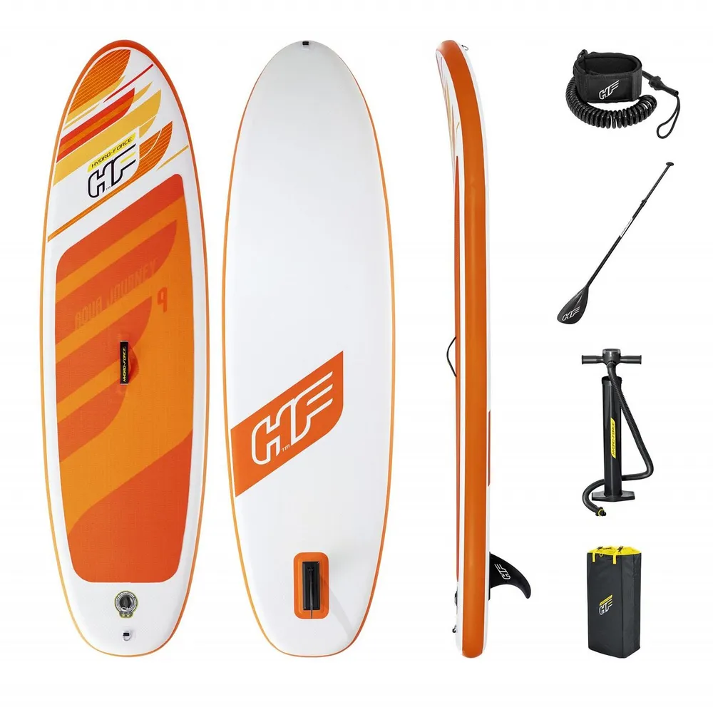 фото Sup-доска bestway aqua journey 9' 274х76х12см, насос, весло, лиш, ремнабор, сумка, до100кг