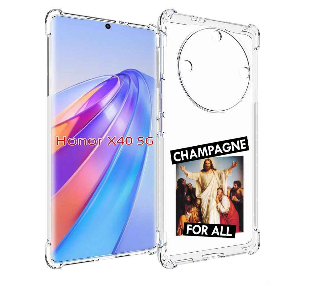 

Чехол MyPads шампанское для Honor X40, Прозрачный, Tocco