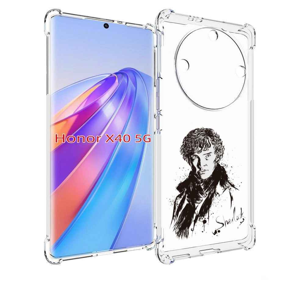 

Чехол MyPads шерлок холмс портрет для Honor X40, Прозрачный, Tocco