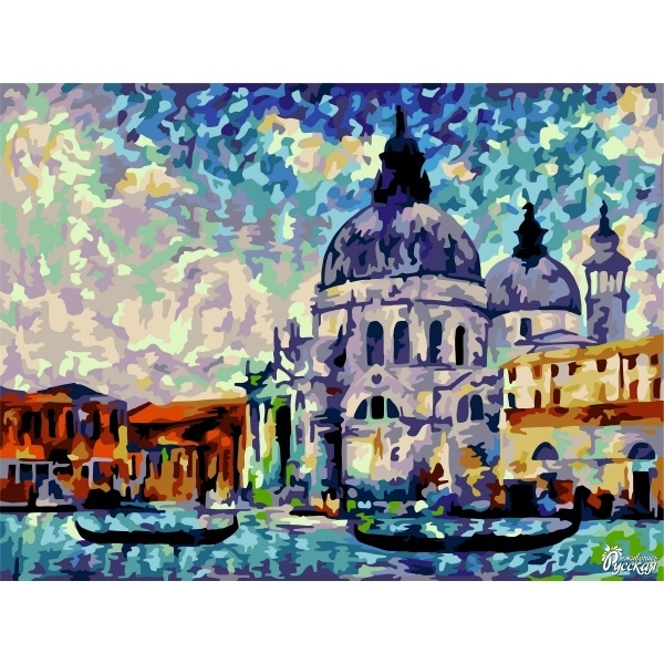 

Русская живопись на холсте, Красочная Венеция, 40*50 см, Русская живопись на холсте
