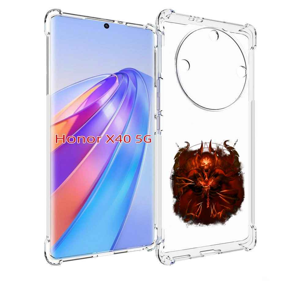 

Чехол MyPads яркий демон для Honor X40, Прозрачный, Tocco