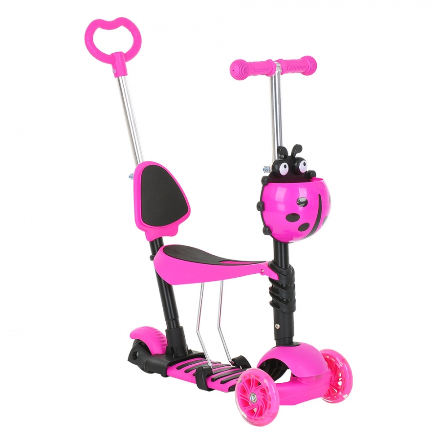 

Самокат трехколесный Pituso Божья Коровка 5 в 1 Pink