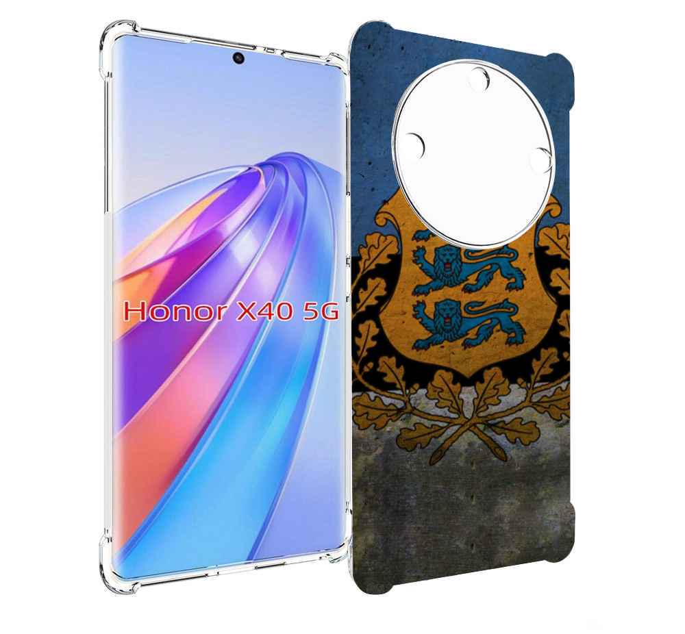 

Чехол MyPads герб флаг эстонии для Honor X40, Прозрачный, Tocco