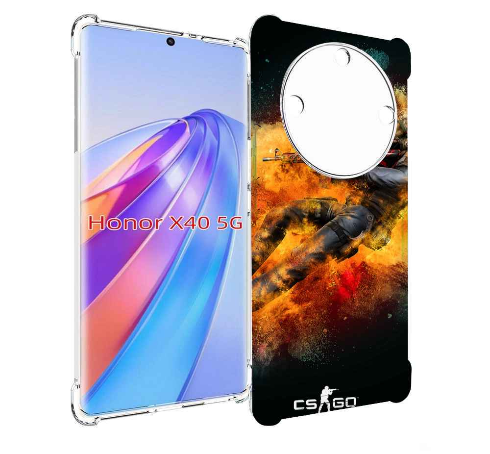 

Чехол MyPads CS-go Контр-террорист для Honor X40, Прозрачный, Tocco