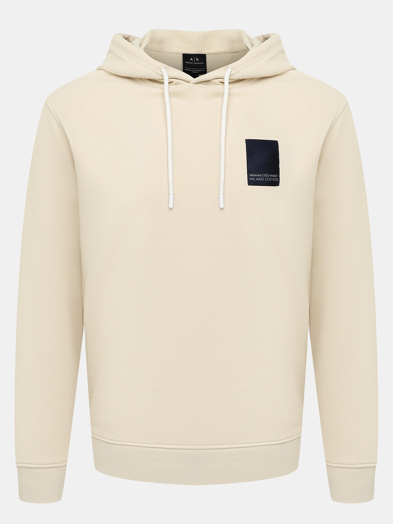 

Худи мужское Armani Exchange 484468 бежевое 46-48 RU, Бежевый, 484468