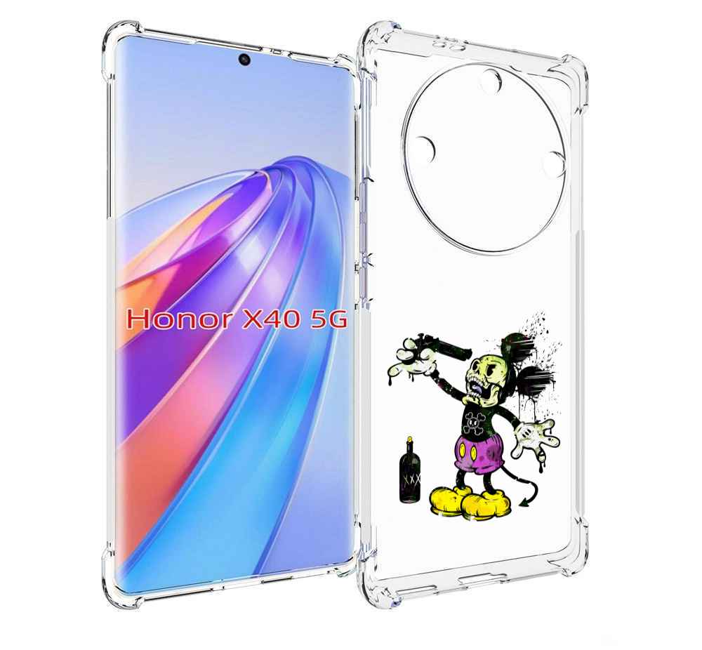 

Чехол MyPads Драг Микки для Honor X40, Прозрачный, Tocco