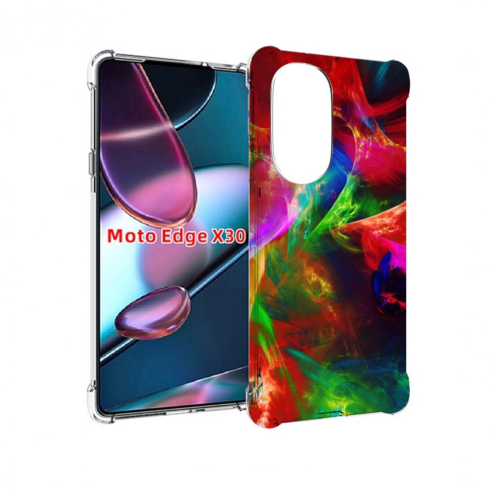 

Чехол MyPads Сияние-красок для Motorola Moto Edge X30, Прозрачный, Tocco
