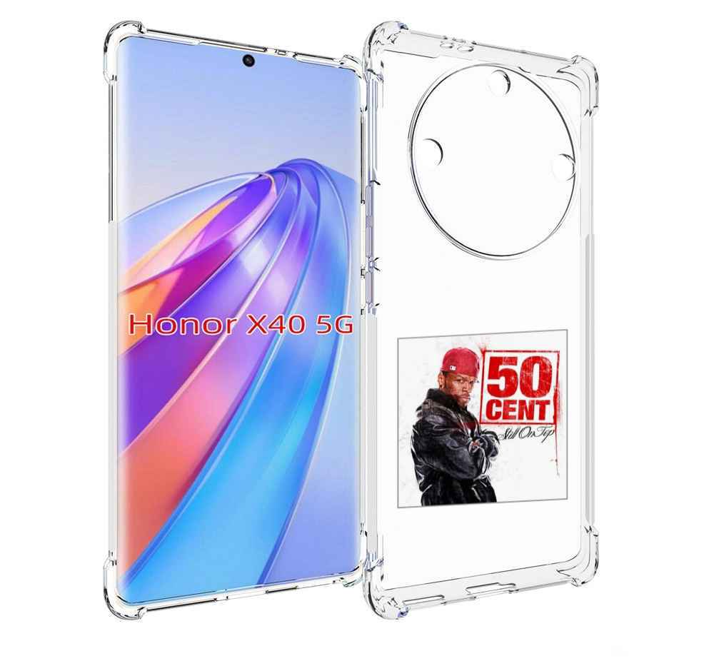 

Чехол MyPads 50 Cent - Still On Top для Honor X40, Прозрачный, Tocco