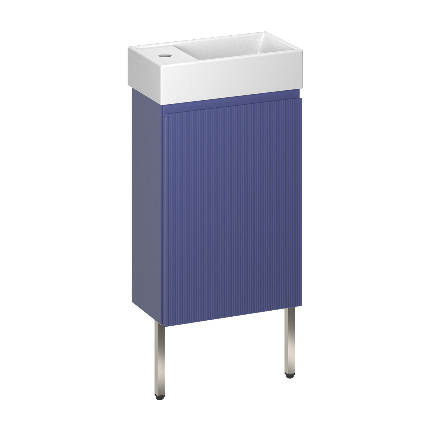 

Подвесная тумба с раковиной и ножками для ванной Wellsee WC Area 221804004 в наборе 3 в 1, Синий, sinkPedestal_WC_AREA_серые ножки