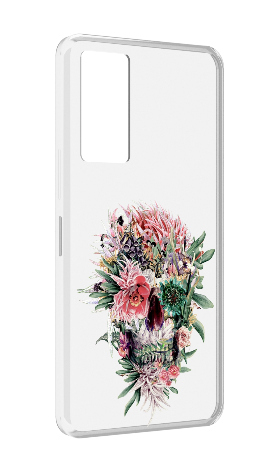 

Чехол MyPads череп из цветов для Infinix Note 11, Прозрачный, Tocco