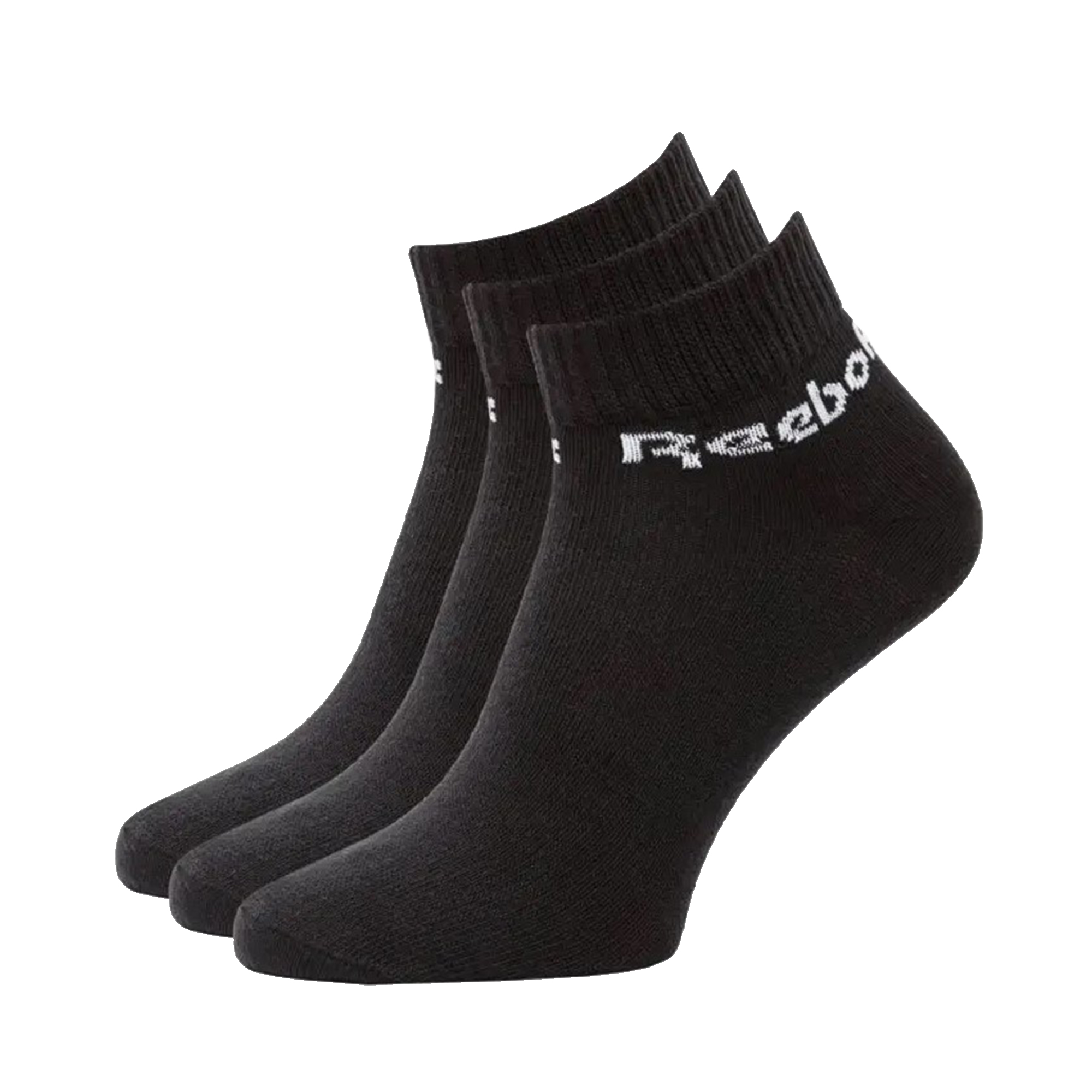 

Комплект носков женских Reebok FL5226 черных 40-42 EU, 3 пары, Черный, FL5226