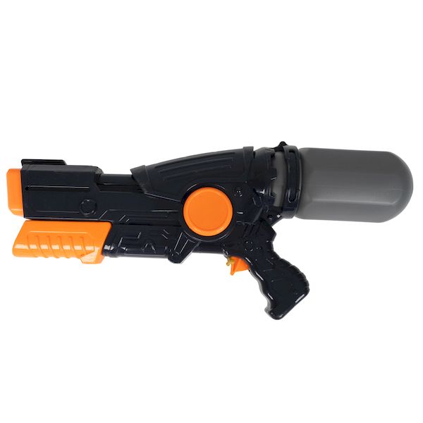 Водный пистолет игрушечный с помпой Bondibon Наше Лето, РАС, 580 мл, черный