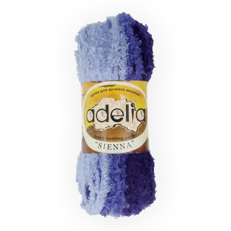 

Пряжа Adelia Sienna №01 светлый синий-синий-васильковый, Sienna