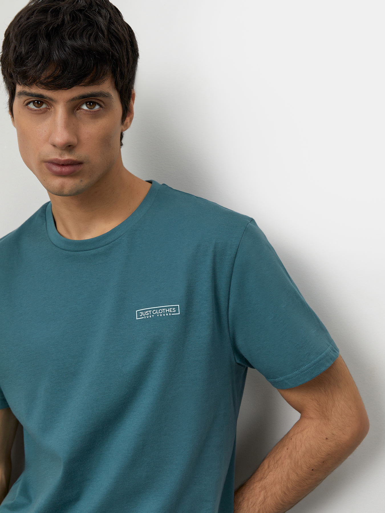 

Футболка мужская Just Clothes 000000420 зеленая 52-54 RU, Зеленый, 000000420