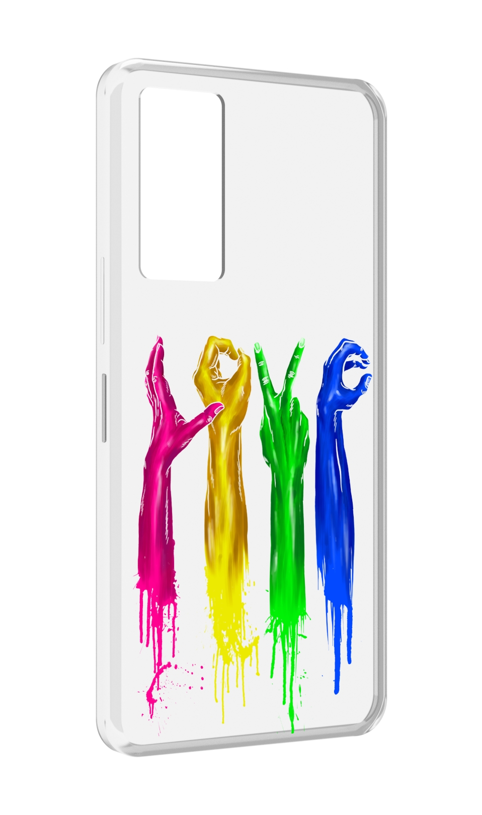 

Чехол MyPads яркие руки love для Infinix Note 11, Прозрачный, Tocco