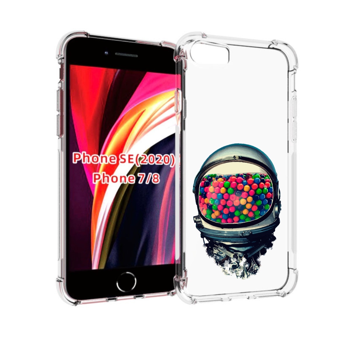 

Чехол MyPads шлем космонавта для iPhone 7 4.7 / iPhone 8 / iPhone SE 2 (2020), Прозрачный, Tocco