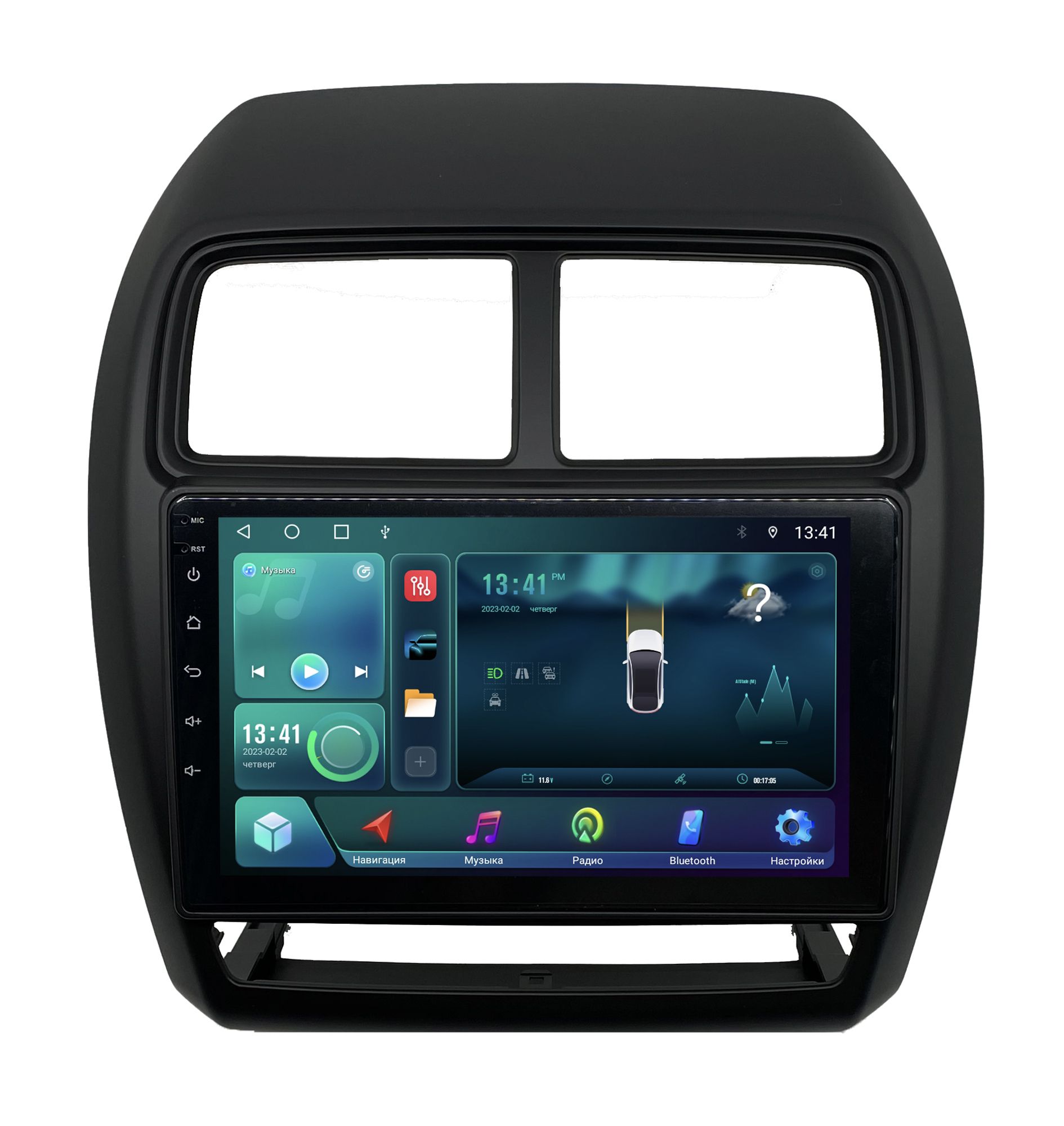 Штатная магнитола Zenith Mitsubishi ASX 1 рест 23 2016-2023 Android 12 216 GB 1977100₽