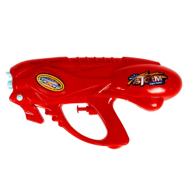 Водный пистолет игрушечный Bondibon Наше Лето, РАС 30х16,4х5,5 см, красный, арт. 4502