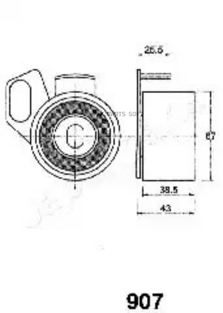 

Ролик натяжителя грм Japanparts BE907