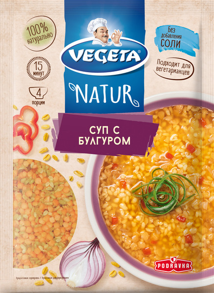 

Суп Vegeta Natur с булгуром 120 г