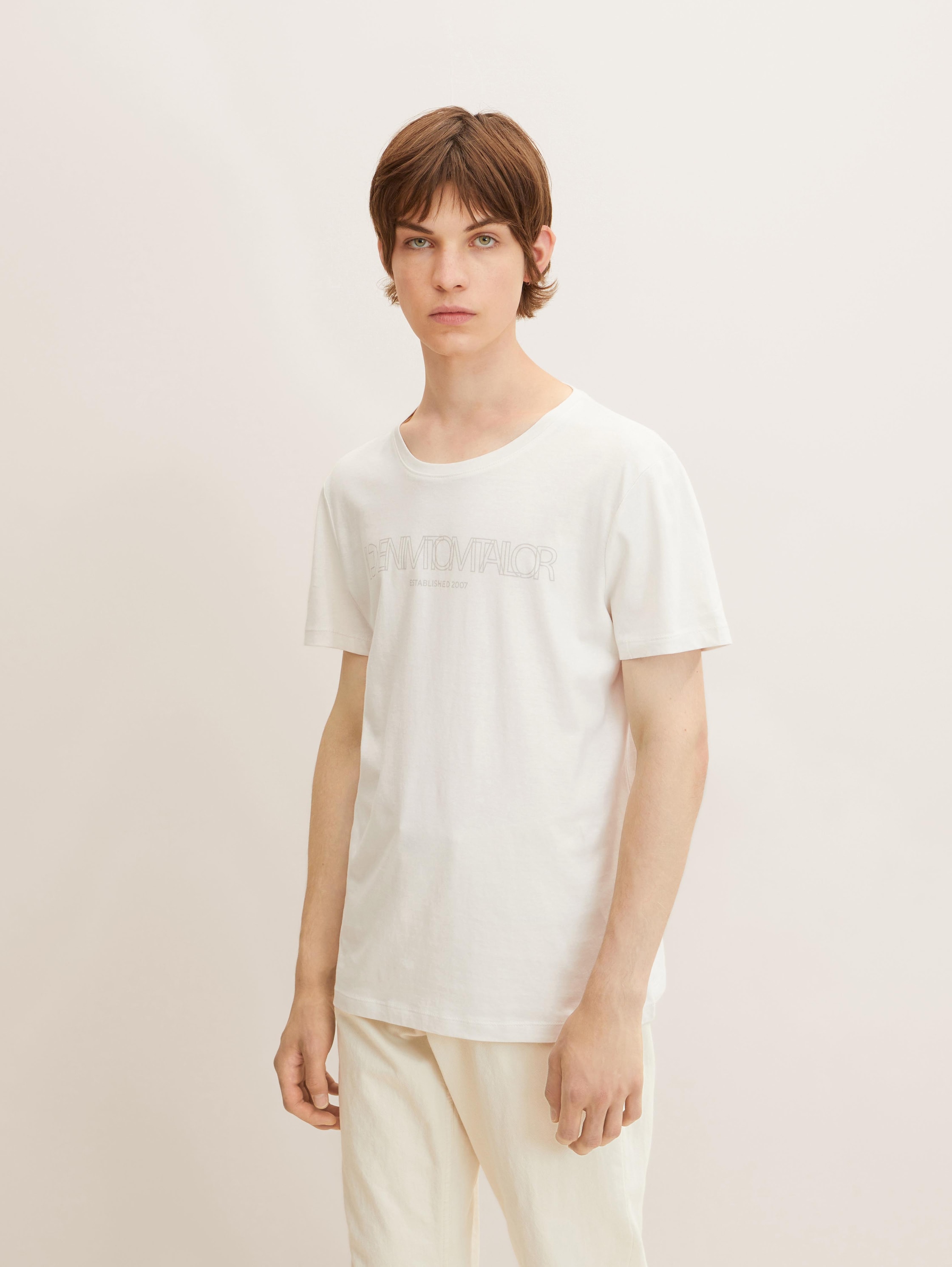 

Футболка мужская Tom Tailor Denim 1033023 белая M, 1033023