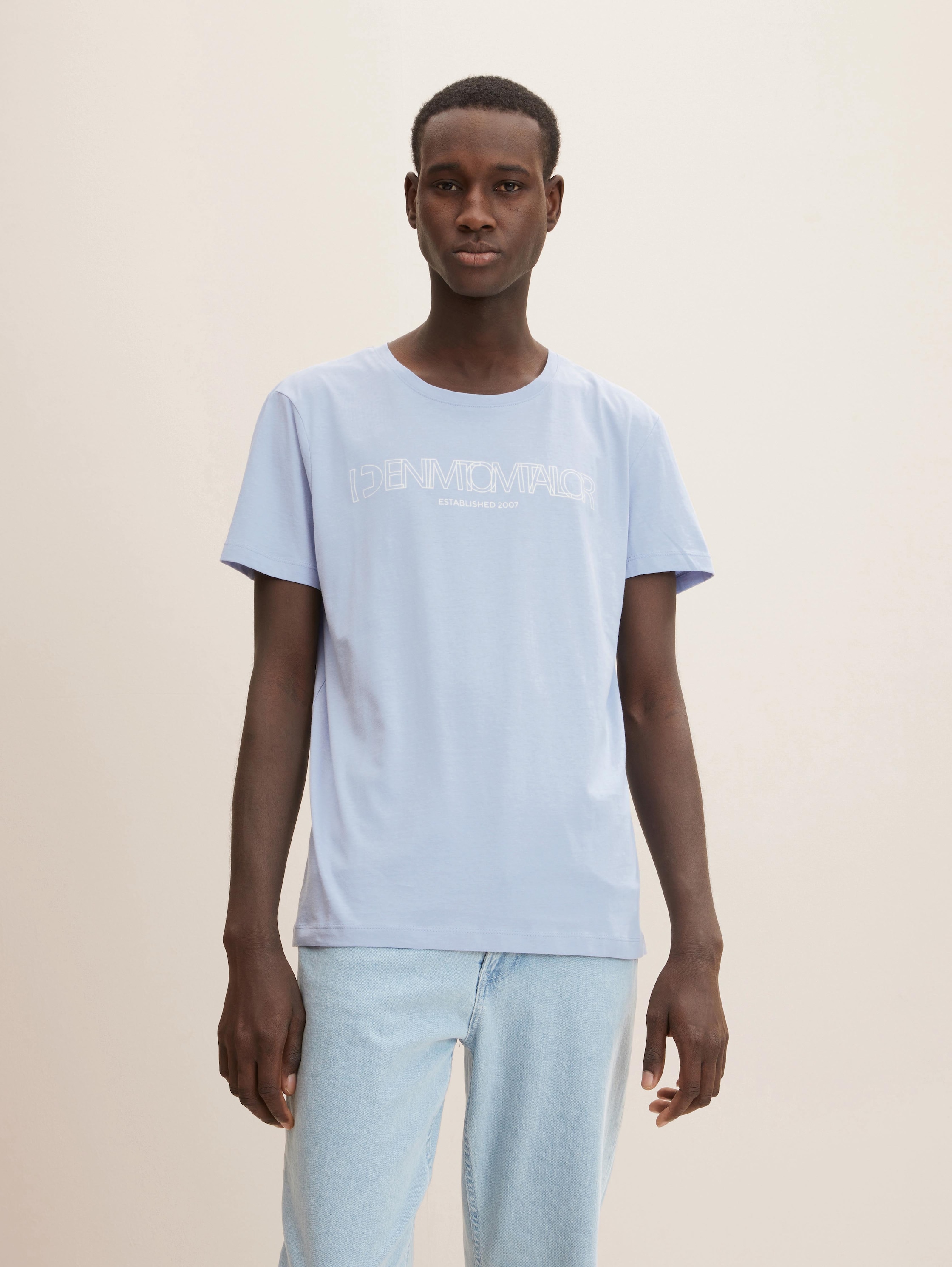 

Футболка мужская Tom Tailor Denim 1033023 голубая M, 1033023