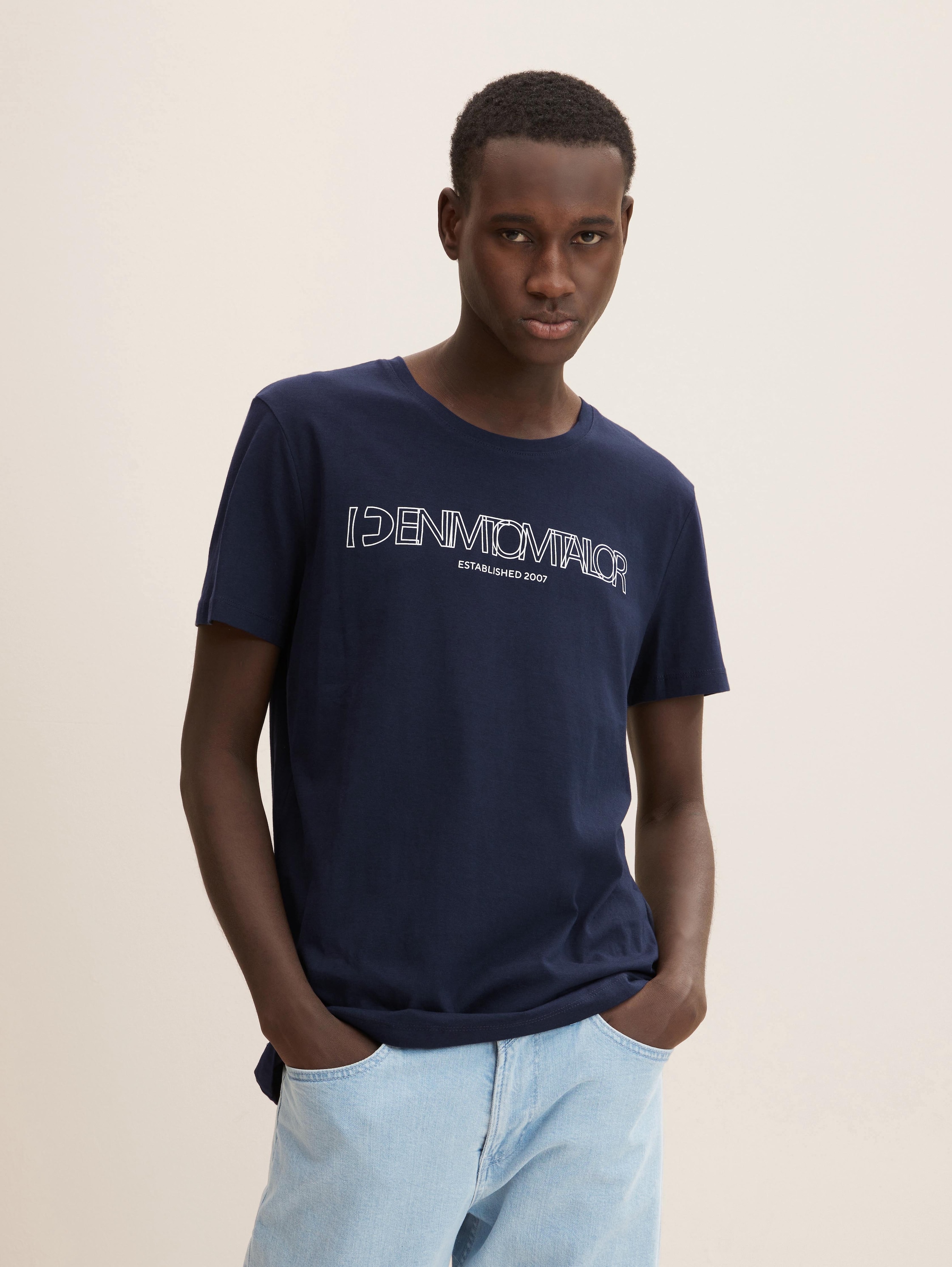 

Футболка мужская Tom Tailor Denim 1033023 синяя XL, 1033023