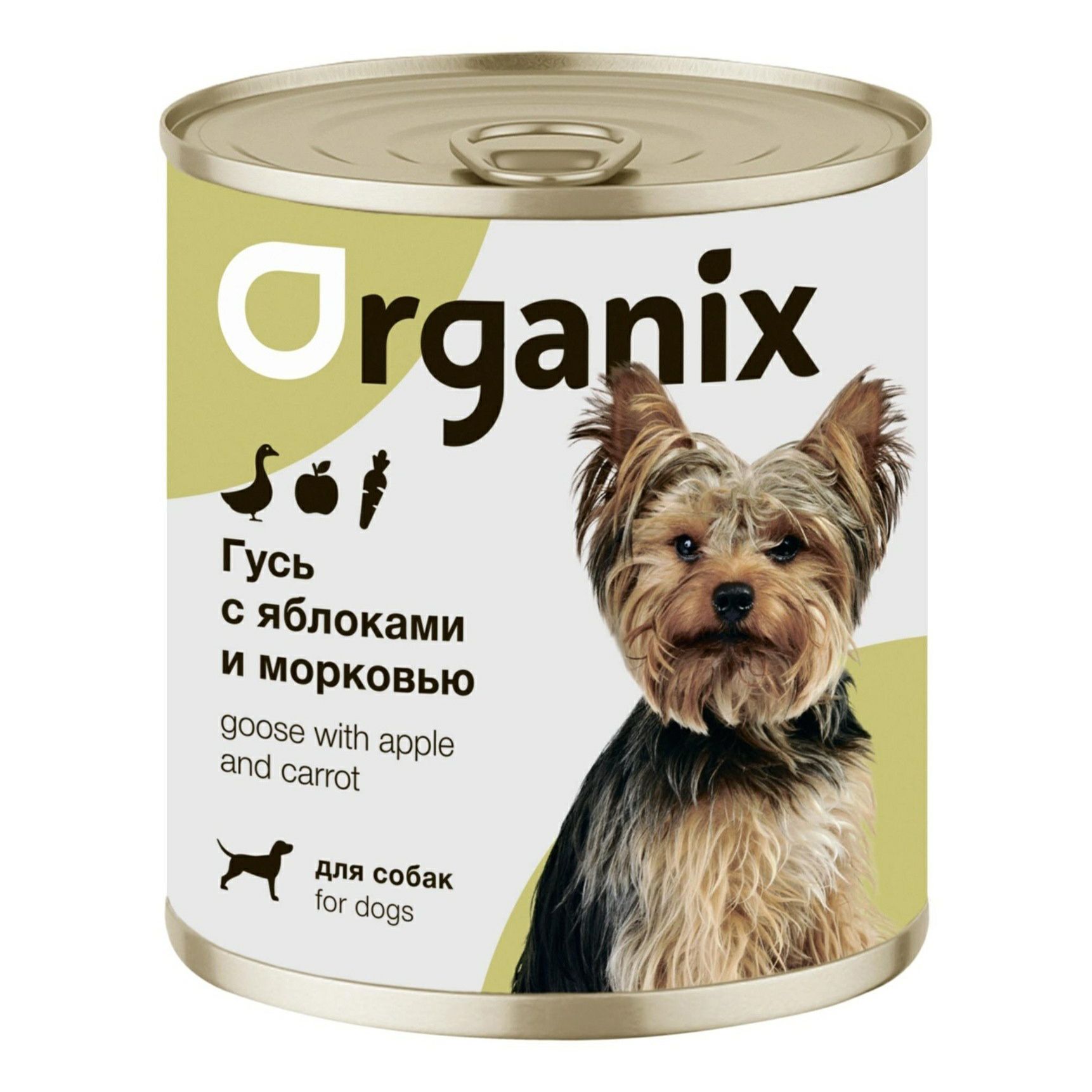 Влажный корм для собак Organix Фрикасе из гуся с яблоками и морковкой 400 г
