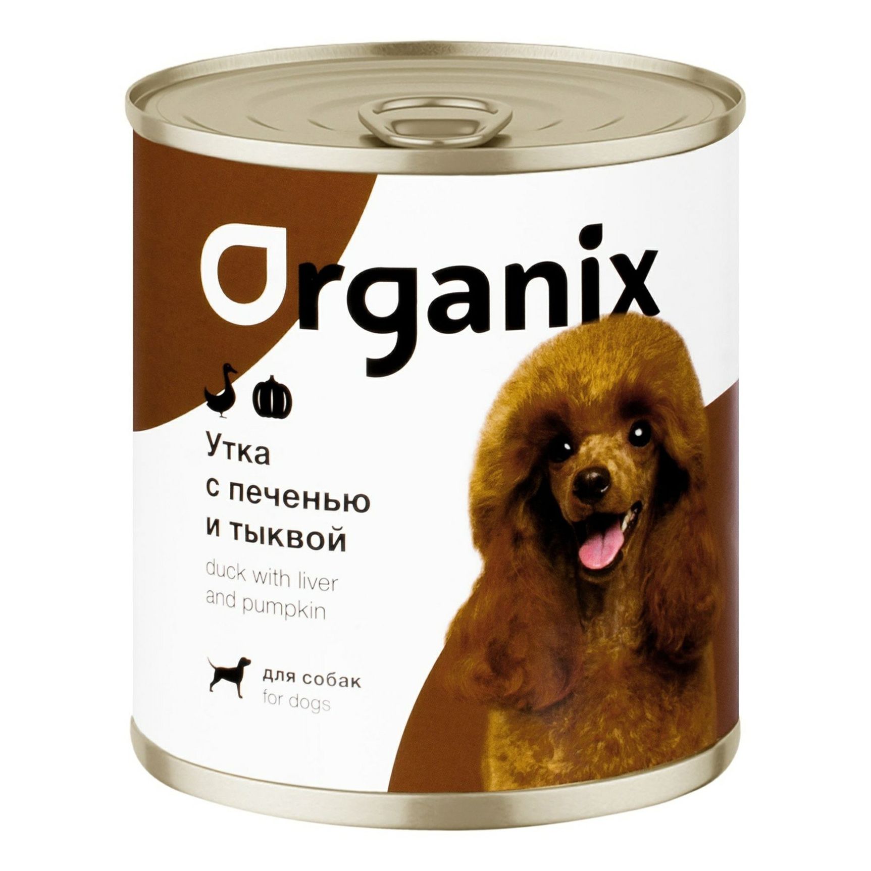 Влажный корм для собак Organix Сочная утка с печенью и тыквой 400 г