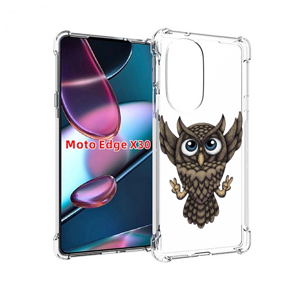 

Чехол MyPads Сова для Motorola Moto Edge X30, Прозрачный, Tocco