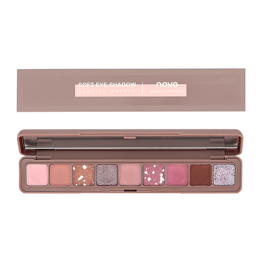 

Палетка теней для век Novo SOFT EYE SHADOW тон 02, Разноцветный