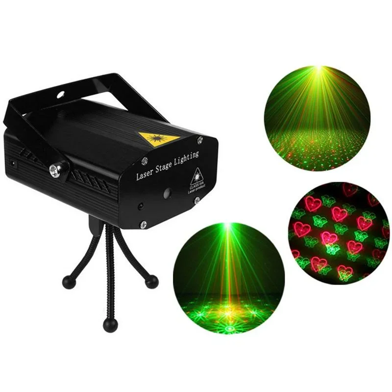 фото Лазерный проектор qvatra mini stage laser lighting