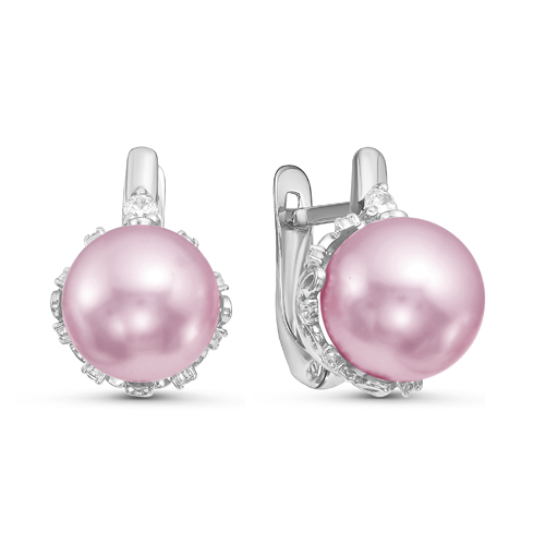 

Серьги из серебра с жемчугом Яхонт Ювелирный 254226, 254226