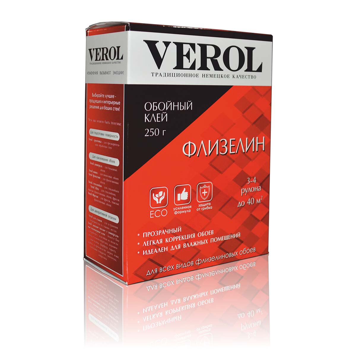 Клей обойный флизелиновый VEROL усиленный, 250г клей verol