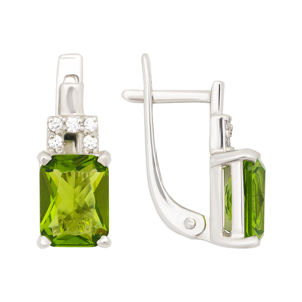 

Серьги из серебра с хризолитом Yahont 255225, 255225
