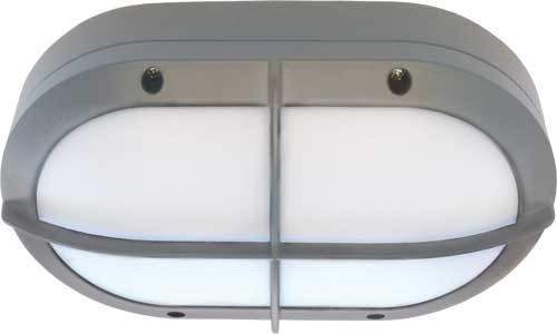 

Ecola B4148S светильник матов.овал решет.серый алюм.2*GX53 IP65 215х135х65 FS53LSECS (арт.