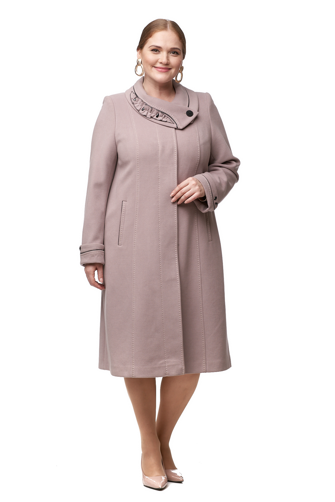 

Пальто женское МОСМЕХА 8012534 бежевое 52 RU, Бежевый, 8012534