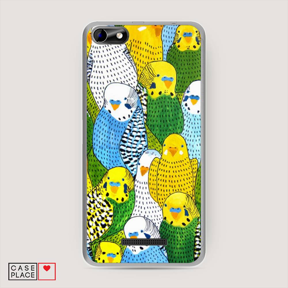 

Чехол Awog на BQ 5058 Strike Power Easy / BQ 5058 Страйк Пауэр Easy "Попугаи", Разноцветный, 201250-1