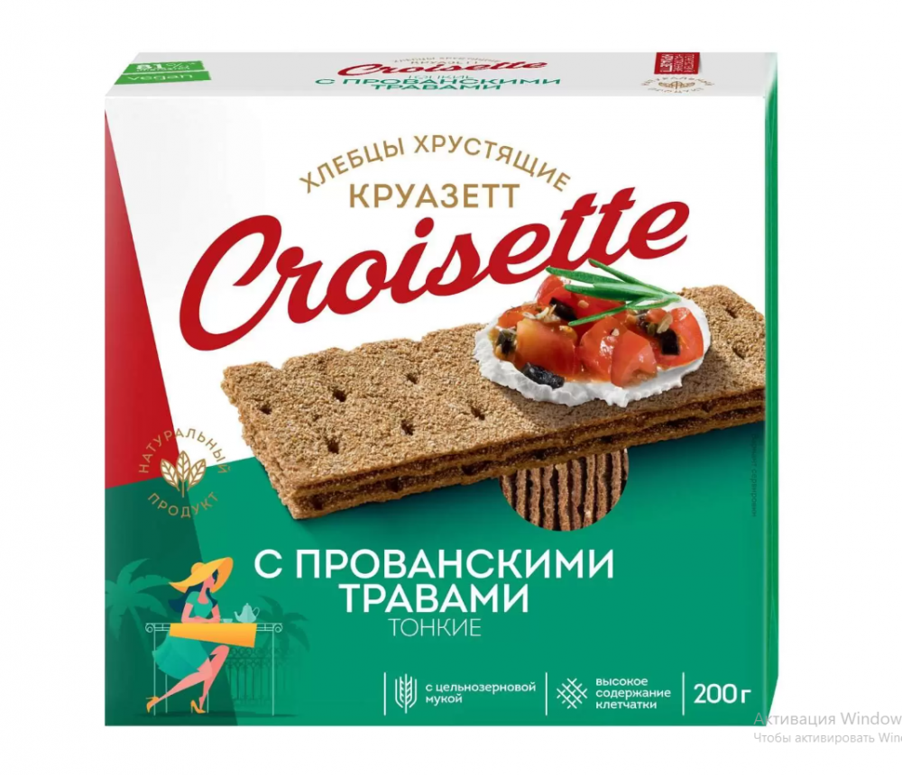 

Хлебцы Круазетт, 200 г, 4607096572556.615724