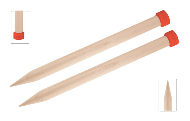 

Спицы для вязания Knit Pro прямые, деревянные Jumbo Birch 20мм, 30см, арт.35254, Коричневый, Jumbo Birch