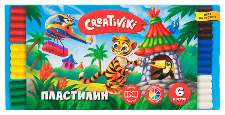 фото Пластилин "creativiki", 6 цветов