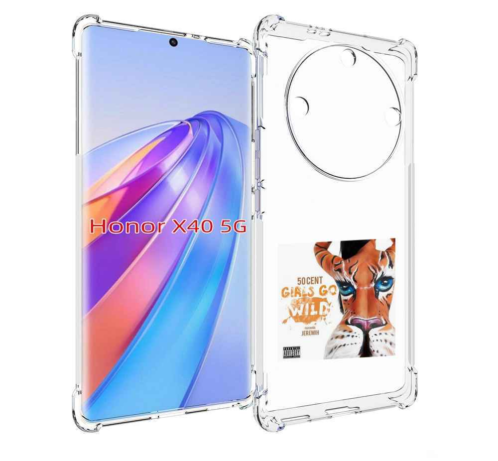 

Чехол MyPads 50 Cent Feat для Honor X40, Прозрачный, Tocco