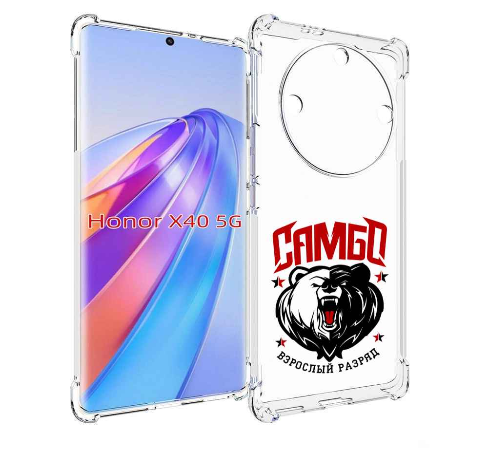 

Чехол MyPads Единоборства Самбо медведь для Honor X40, Прозрачный, Tocco