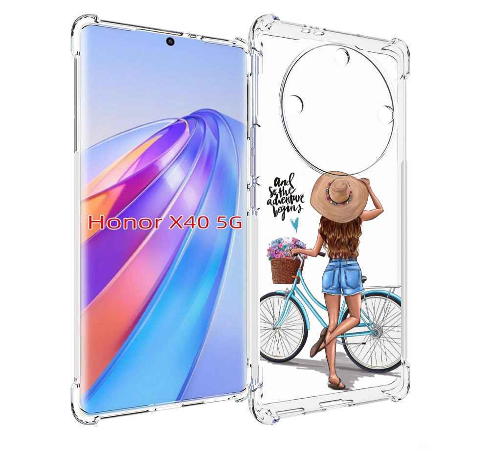 

Чехол MyPads Adventure женский для Honor X40, Прозрачный, Tocco
