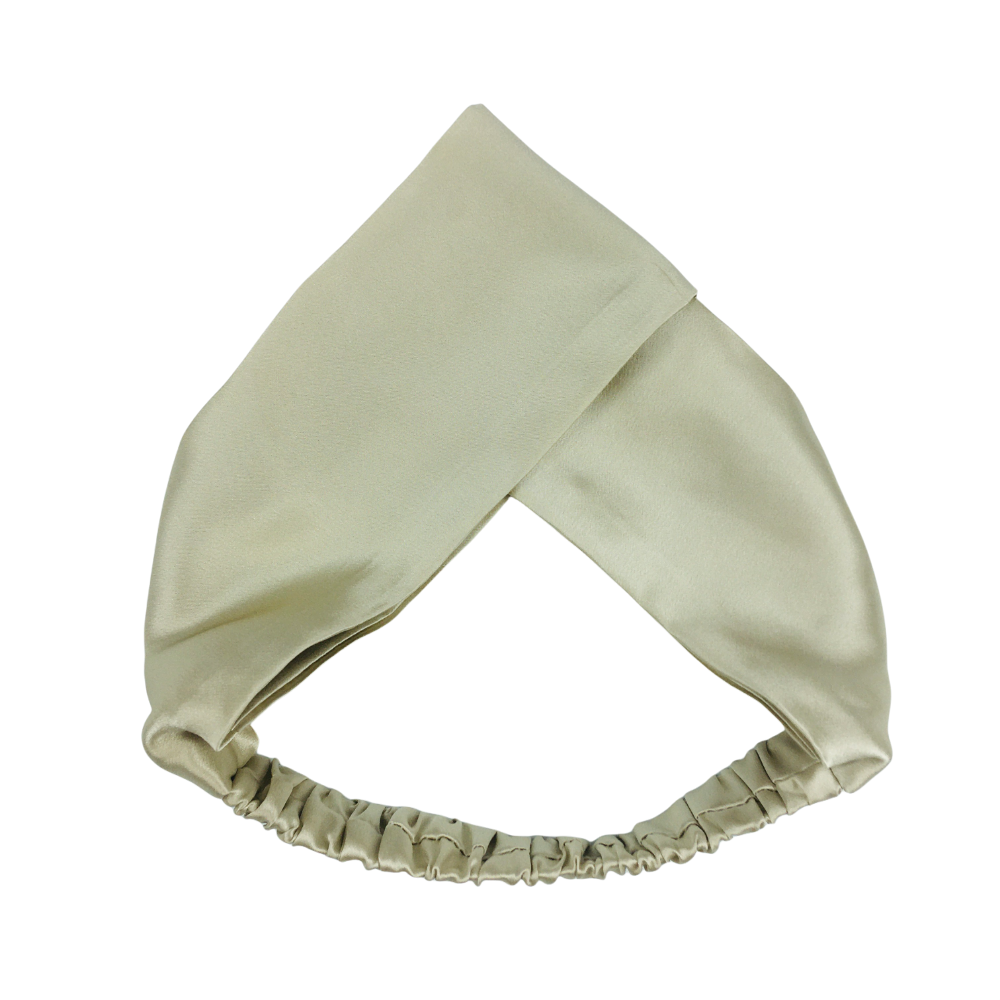 фото Шелковая повязка для волос luxe silk карамель v1917