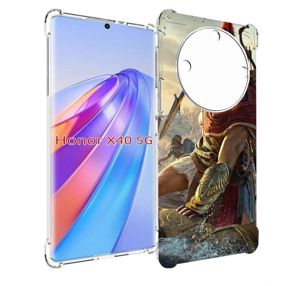 

Чехол MyPads Assassin's Creed Odyssey Kassandra мужской для Honor X40, Прозрачный, Tocco