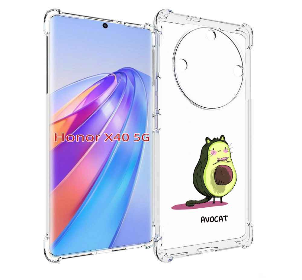 

Чехол MyPads Avocat для Honor X40, Прозрачный, Tocco