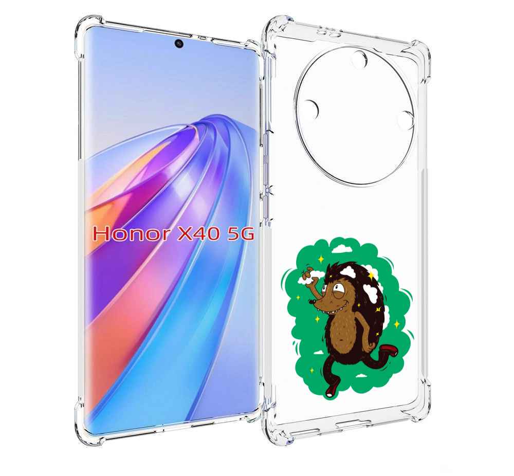 

Чехол MyPads Ежик в облаках для Honor X40, Прозрачный, Tocco