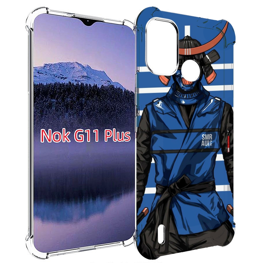 

Чехол MyPads самурай в синей форме для Nokia G11 Plus, Прозрачный, Tocco
